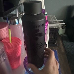 Starbucks black matte mermaid tumbler water bottle